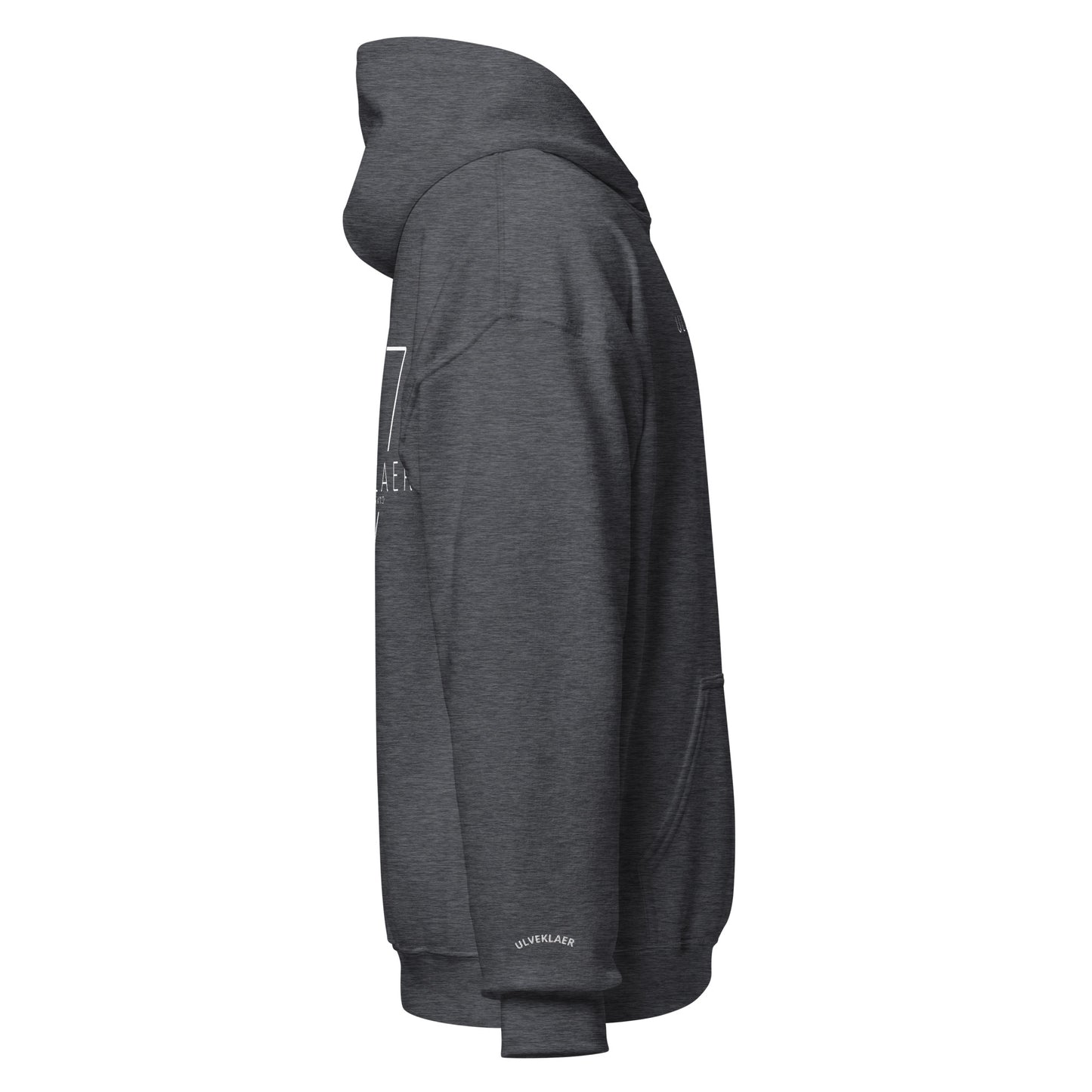 Black, Dark Chocolate, Dark Heather Hoodie | 50% Cotton by Ulveklaer