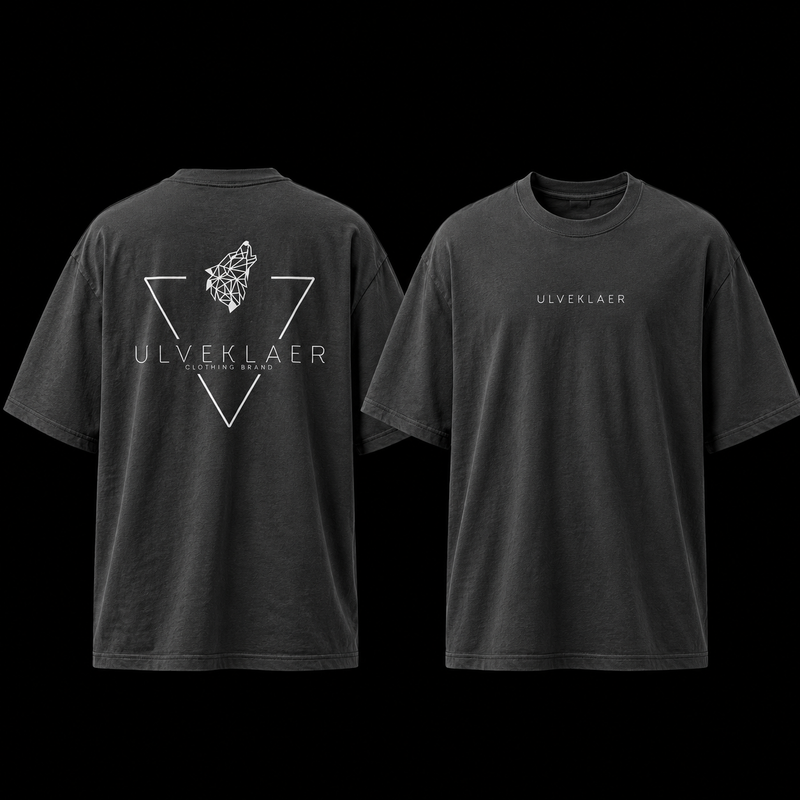 Black Oversized T-Shirt – 100% Cotton, by Ulveklaer
