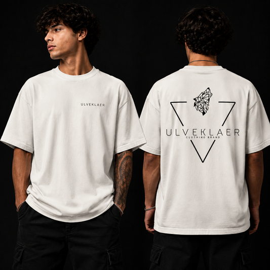 Faded Bone Oversized T-Shirt – 100% Cotton, by Ulveklaer