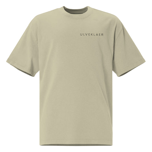 Faded Khaki, Eucalyptus, and Bone Oversized T-Shirt – 100% Cotton, by Ulveklaer
