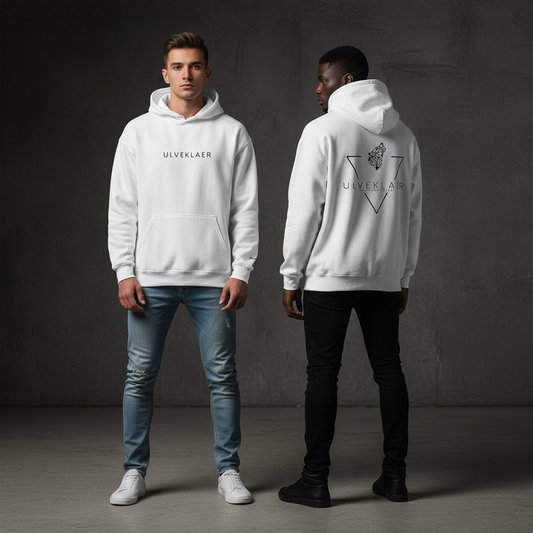 Sand, Ligth Pink, White Hoodie | 50% Cotton by Ulveklaer