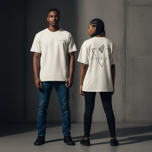 Faded Bone Oversized T-Shirt – 100% Cotton, by Ulveklaer