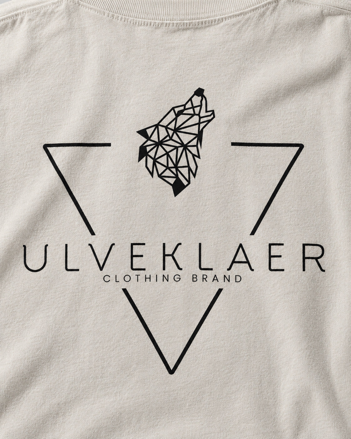 ULVEKLAER Faded Bone Oversized Tee — fabric close-up