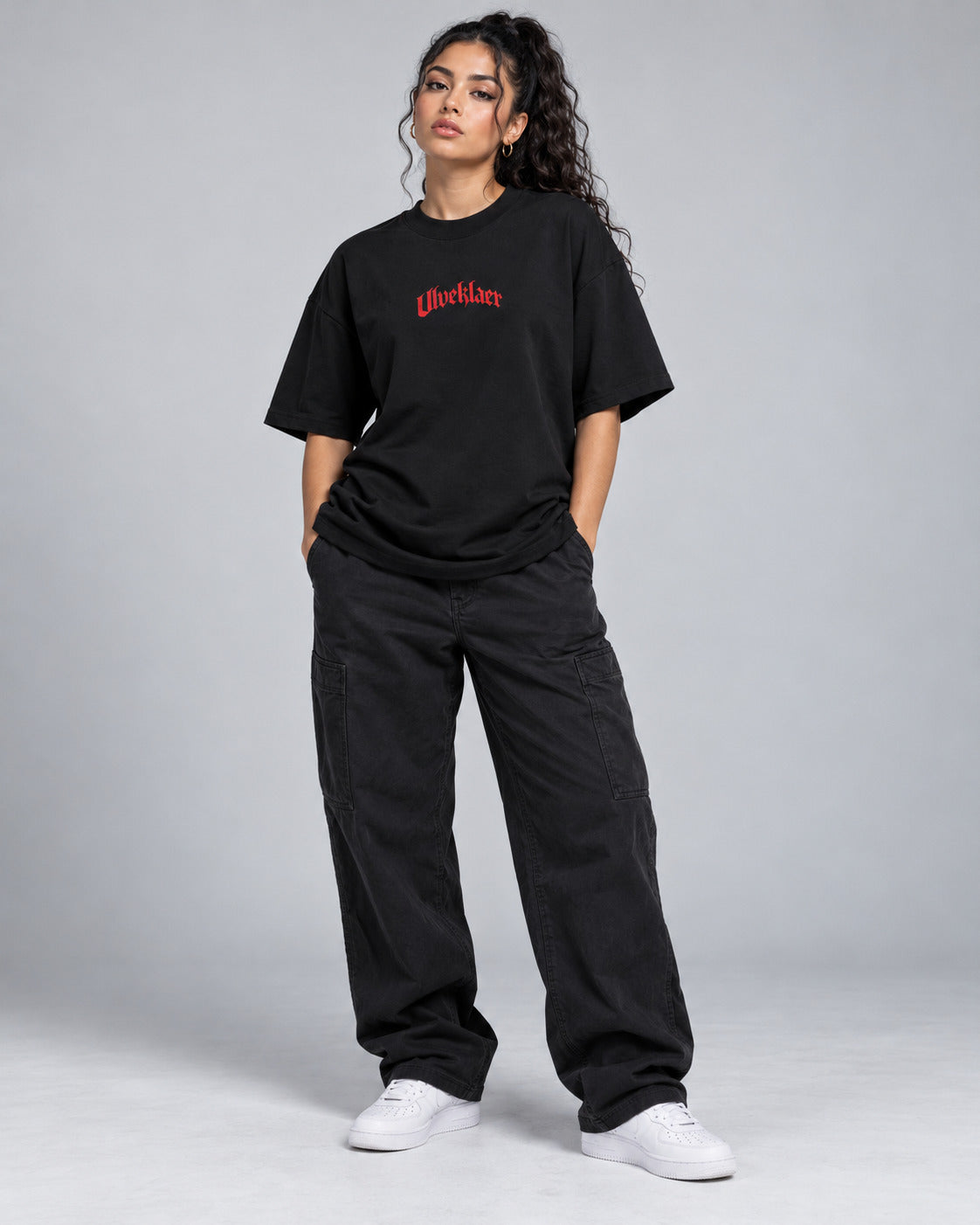 ULVEKLAER Nordic Rune Tee Black & Red — studio